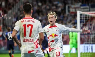 Leipzig ilk yarıda bulduğu gollerle Hertha Berlin’i 3-2 yendi