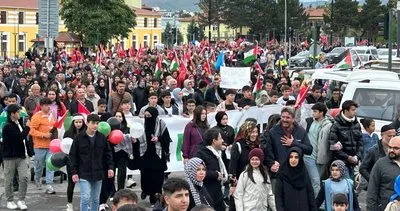Sivas’ta 2 bin kişi Filistin için yürüdü