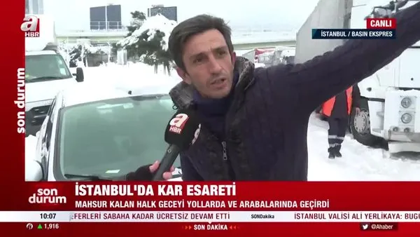 SON DAKİKA: İstanbul'da sürücülerin kar çilesi! Vatandaşlar İBB Başkanı Ekrem İmamoğlu'na tepki gösterdi | Video