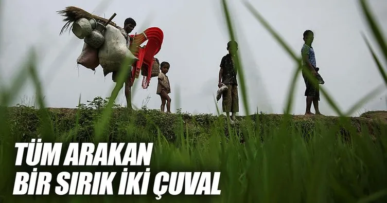 Tüm Arakan bir sırık iki çuval