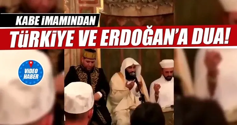 Kabe imamından Erdoğan’a dua