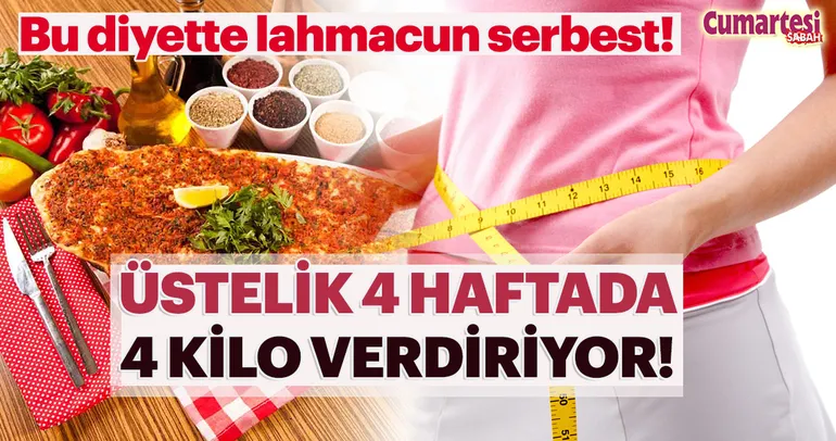 Bu diyet çok zevkli 4 haftada 4 kilo