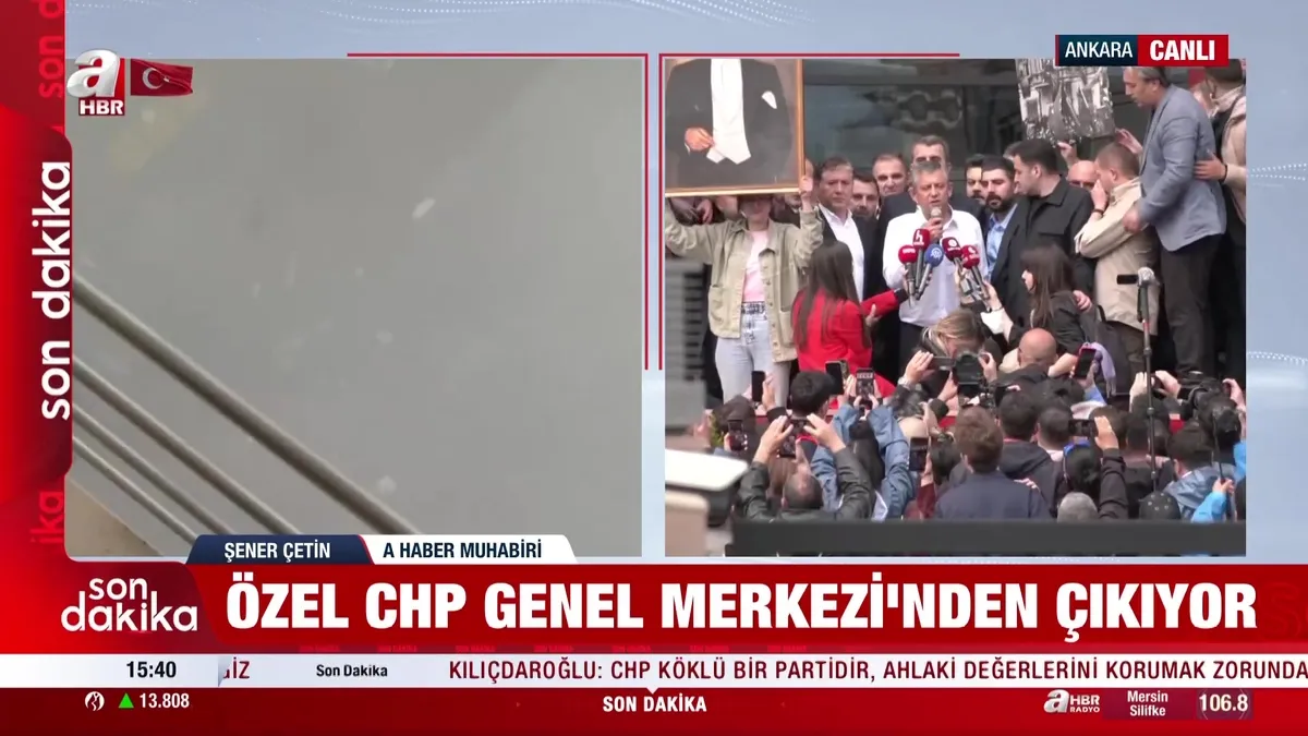 SON DAKİKA: Özgür Özel CHP Genel Merkezi’nden ayrılıyor videosunu izle