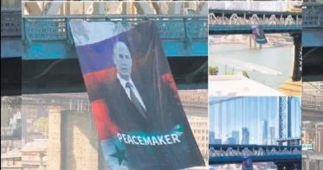Manhattan’a Putin posteri astılar