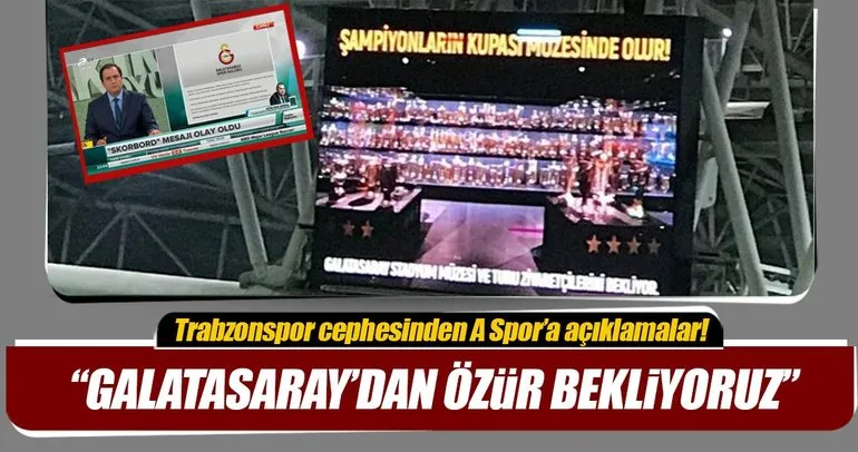 Gökhan Saral Galatasaray’dan özür bekliyoruz