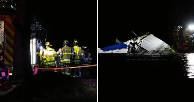 ABD’de uçak nehre çakıldı! 3 ölü