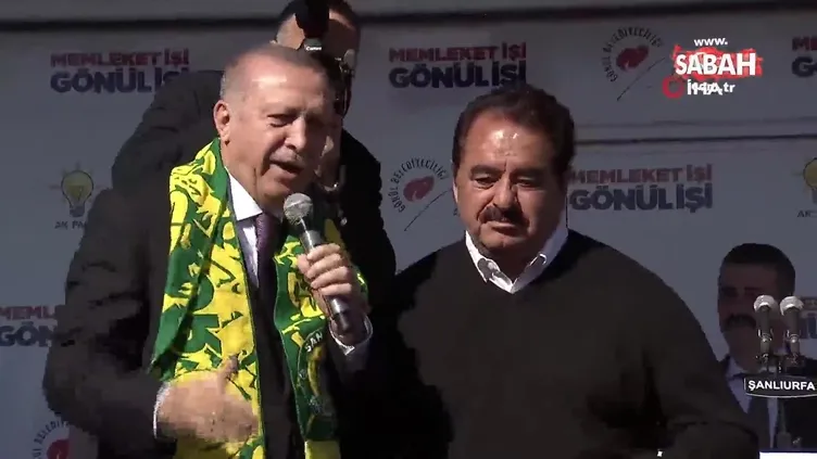 Şanlıurfa'da Cumhurbaşkanı Erdoğan ile İbrahim Tatlıses o dizeleri beraber söyledi