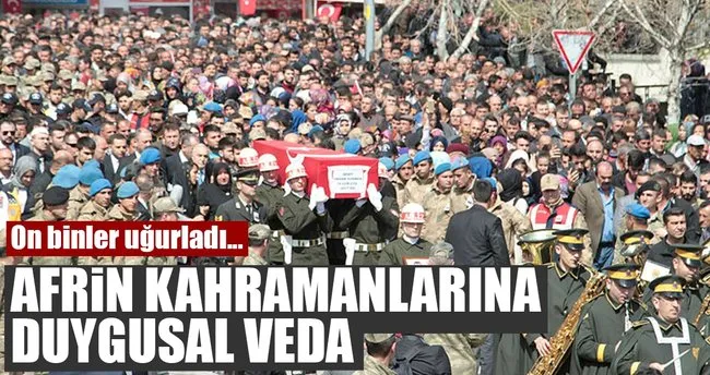 Şehitlere veda