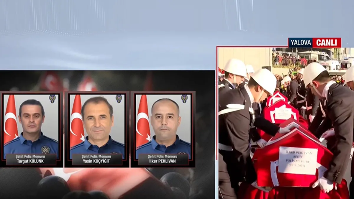 SON DAKİKA… Yalova’daki DEAŞ operasyonunda şehit düşen polislerimiz için cenaze töreni düzenleniyor… SON DAKİKA… Yalova’daki DEAŞ operasyonunda şehit düşen polislerimiz için cenaze töreni düzenleniyor…