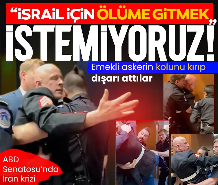 SON DAKİKA| ABD Senatosu’nda İran krizi: Emekli askerin kolunu kırıp dışarı attılar! ‘İsrail için ölüme gitmek istemiyoruz’