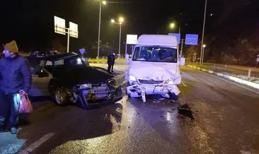 Beycuma karayolunda 2 araç çarpıştı: 1 ölü, 1 yaralı