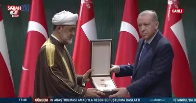 Umman Sultanı’na Devlet Nişanı