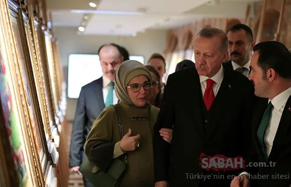 Başkan Erdoğan Minyatürlerle Osmanlı Devri Türk Okçuluğu sergisini ziyaret etti