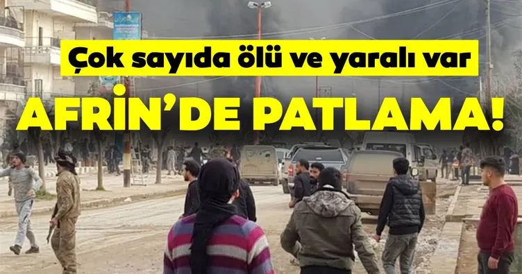 Afrin'de patlama! Ölü sayısı 40 yaralı sayısı 47'ye çıktı
