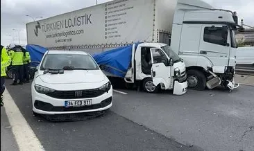 TEM Otoyolu'nda zincirleme trafik kazası! Bir kişi yaralandı #ankara