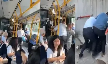 Bursa’da otobüsteki durak tartışması kavgaya döndü: O anlar kameraya yansıdı! #bursa