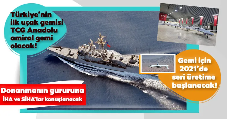 TCG Anadolu’ya yerli İHA’lar geliyor