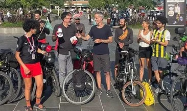 Paris'ten bisikletle yola çıkan iklim aktivistleri Türk bisiklet severlerle buluştu #istanbul