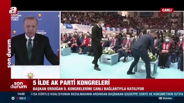 Cumhurbaşkanı Erdoğan AK PArti 7. Olağan İl Kongreleri’ne katıldı (03.02.2021) | Video