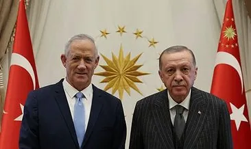 Başkan Erdoğan, İsrail Savunma Bakanı Gantz’ı kabul etti