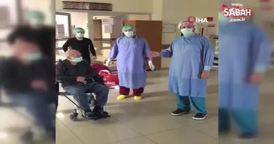 65 yaşındaki hastanın koronavirüsten kurtuluş sevinci | Video