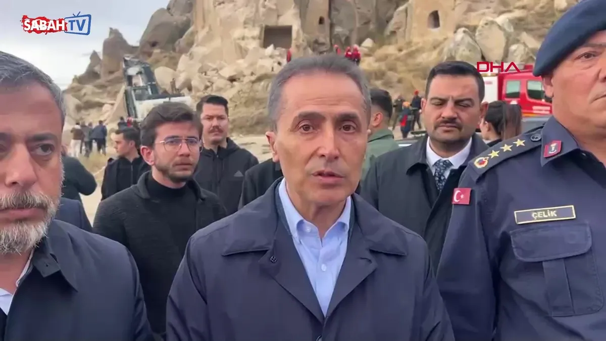 Kapadokya'da peribacası çöktü! Nevşehir Valisi Hüseyin Kök: 2 ölü çok sayıda yaralı var