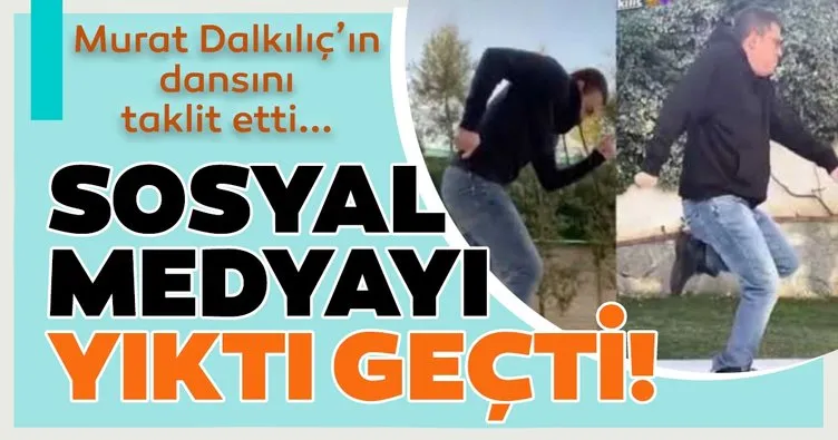 Murat Dalkılıç’ın dansını taklit eden İbrahim Büyükak sosyal medyayı yıktı geçti!