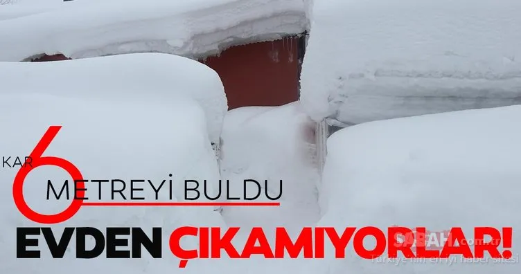 Son dakika: Kar yağışı hayatı zorlaştırıyor! 6 metrelik kar tünelleri, kapanan evler ve yollar... İşte Türkiye’den son dakika kar manzaraları