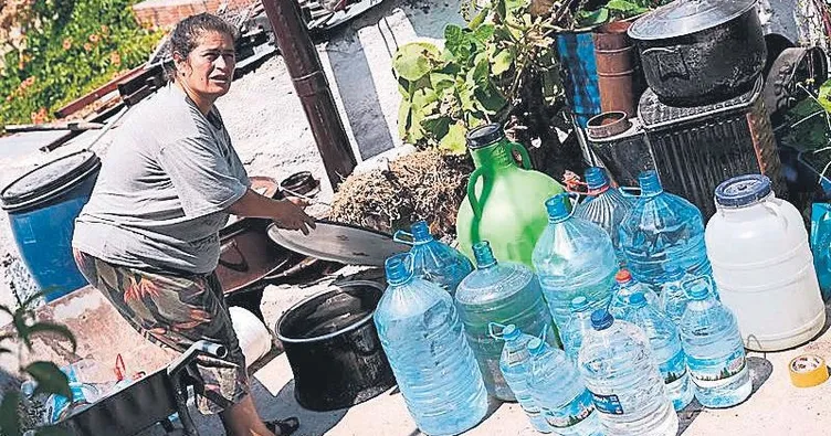 Çeşme’de boş bidon isyanı