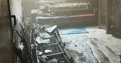 Tarsus'ta elektrik kontağından çıkan yangında ev kullanılmaz hale geldi #mersin