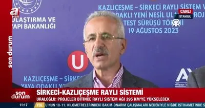 Bakan Uraloğlu Sirkeci-Kazlıçeşme raylı sistemler projesi hakkında konuştu | Video