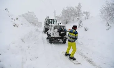 Antalya Saklıkent’te kar kalınlığı 2 metreyi geçti