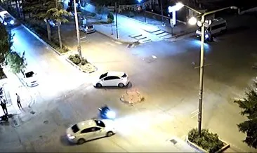 Amasya'da otomobil motosiklete çarpıp kaçtı #amasya