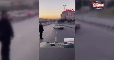 Çekmeköy’de yolu kapatıp drift attı; o anlar kamerada | Video
