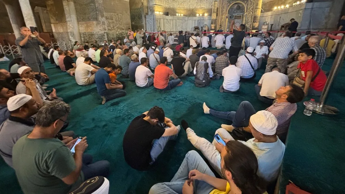 Ayasofya Camii’nde 15 Temmuz şehitleri için hatim duası okundu