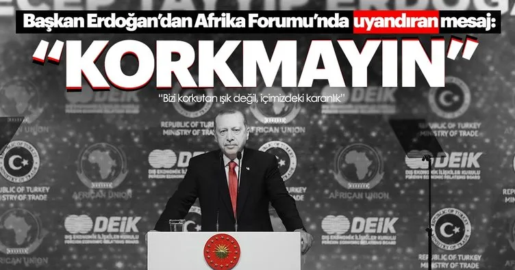 Başkan Erdoğan'dan Yerli para açıklaması: Bizi korkutan ışık değil içimizdeki karanlık