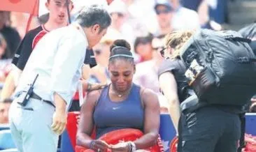 Serena finali yarıda bıraktı gözyaşlarına engel olamadı