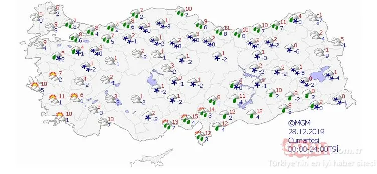 Meteoroloji’den son dakika hava durumu ile sağanak, kar yağışı uyarıları geldi! İstanbul’da hava bugün nasıl olacak? 24 Aralık