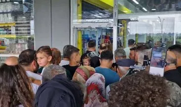 Hatay’da market indirimi izdihama dönüştü