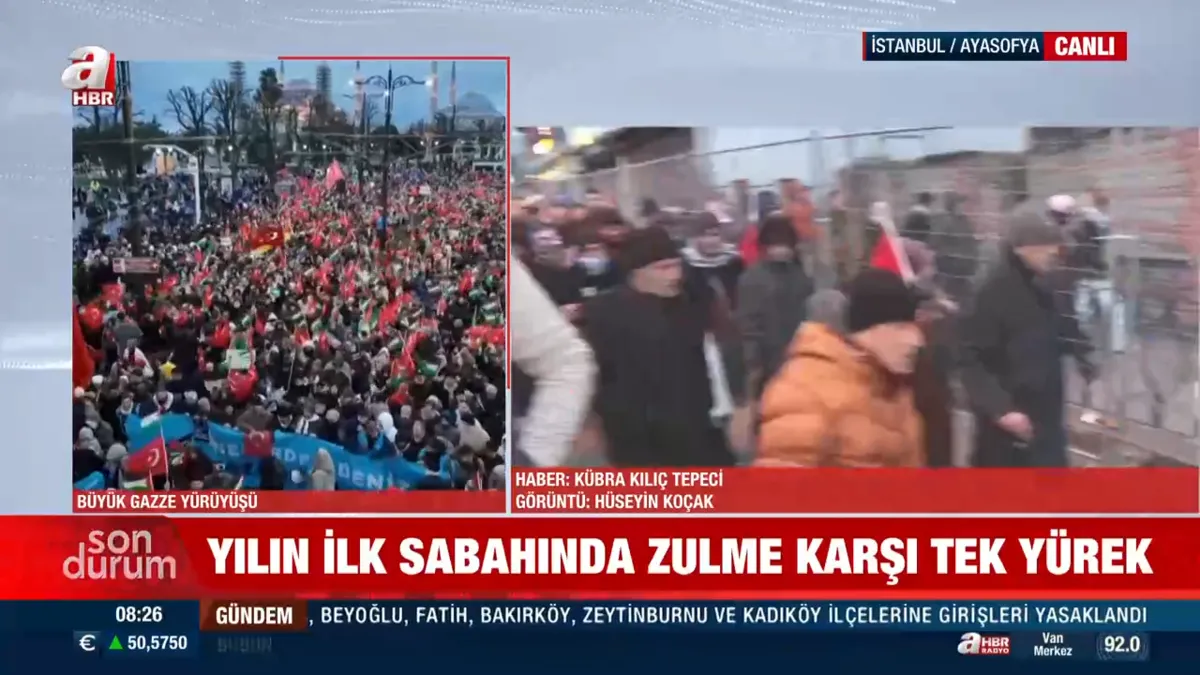 Binler Gazze için Galata’ya yürüyor… Yılın ilk sabahında zulme karşı tek yürek! videosunu izle Binler Gazze için Galata’ya yürüyor… Yılın ilk sabahında zulme karşı tek yürek! videosunu izle