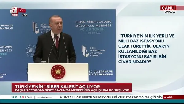 Son dakika! Cumhurbaşkanı Erdoğan'dan Siber Olaylara Müdahale Merkezi'nin açılış töreninde önemli açıklamalar | Video