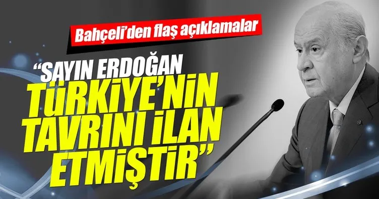 MHP Lideri Bahçeli’den flaş Mescid-i Aksa açıklaması
