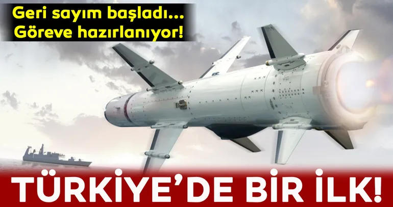 Atmaca füzesi için geri sayım başladı! Göreve hazırlanıyor...