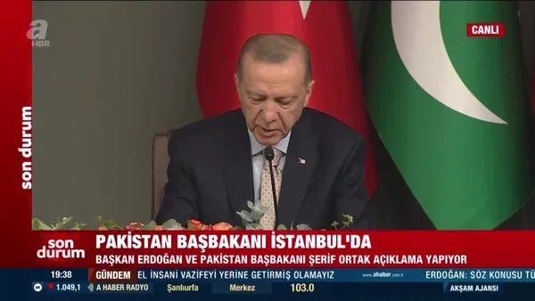 Son dakika! Başkan Erdoğan: Pakistan'la ticaret hacmi hedefi 5 milyar dolar | Video