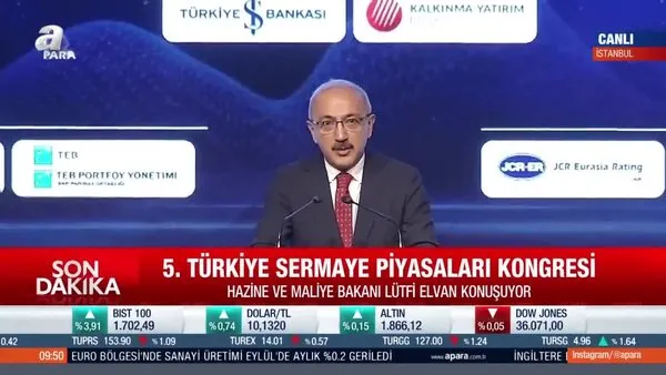 Hazine ve Maliye Bakanı Lütfi Elvan: Enflasyon ile mücadelede kararlılıkla döviz kuru istikrar kazanacak