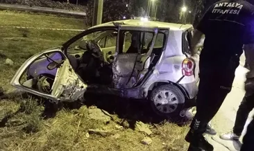 Antalya’da feci kaza: Emekli başkomiser kaza kurbanı