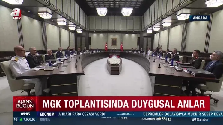 MGK toplantısında duygusal anlar | Video