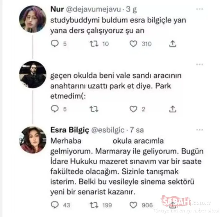 Güzel oyuncu Esra Bilgiç Twitter’da kendisi hakkında konuşan takipçilerine bakın ne dedi! Tokat gibi yanıt gündem oldu!