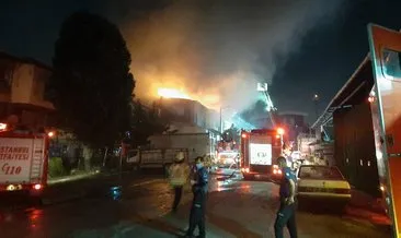 İkitelli’de iş yeri yangını