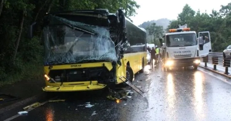 Sarıyer’de zincirleme trafik kazası: 2 yaralı